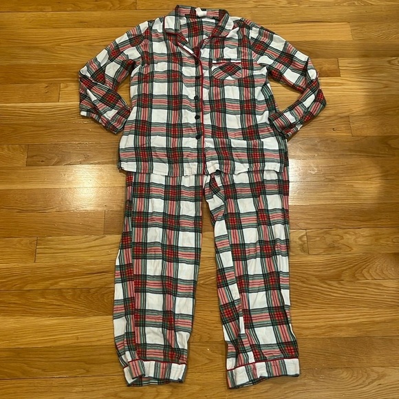 Wondershop by target women’s plaid two piece pajama set size medium. - Picture 1 of 13